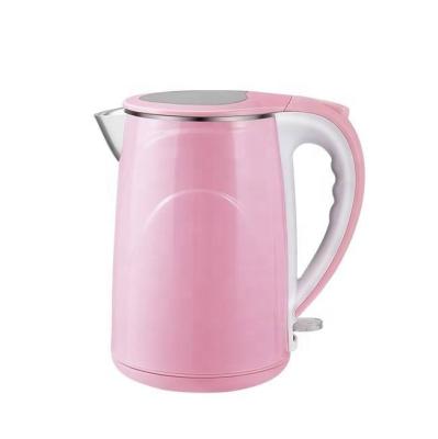 China 360 Double Wall 304 Rotation Wall Factory Direct Sale 1.8L 1500W Base Electric Kettle Stainless Steel Hotel for sale