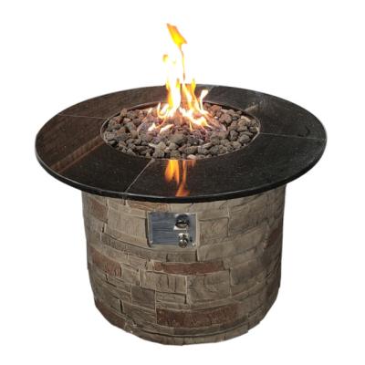 China The Concrete Propane Fire Stocked Pit Table for sale