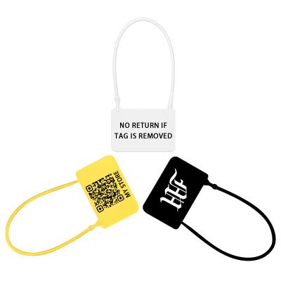 China Custom Brand Logo Label Tag For Clothes Safety Clothing Recyled Hang Tags Disposable Plastic Garment Shoes Bags Gift for sale