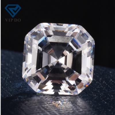 China Good Quality Wholesale Price Normal Color Game Or Fire With GRA Certificate Square Princess Cut D Color VVS Clarity Loose Moissanite Diamond for sale