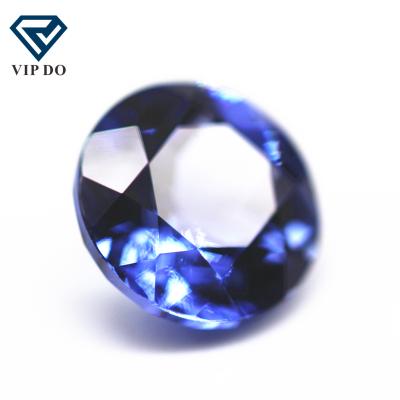 China Sparkle 2.5mm-8mm Series Shape Brilliant Cut Sapphire Color Grow Loose Gemstones Nature Imitating Round Cut Blue Lab Created Gemstones for sale