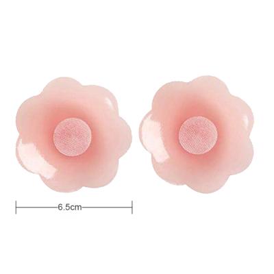 China Thin Reusable Underwear Silicone Adhesive Nipple Covers Breast Petals Pies for sale