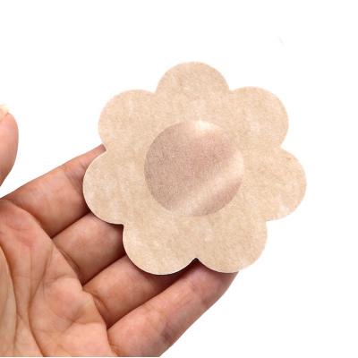 China Comfortable Nipple Breast Covers Beige Disposable Adhesive Breast Pies Nipple Cover for sale