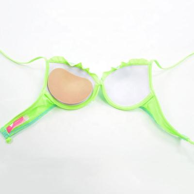 China Fashion.sexy Sponge Bikini Breast Enhancers Thickness Swimwear Bra Insert Pads Breathable Reusable Swimwear Pump Booster Pads for sale