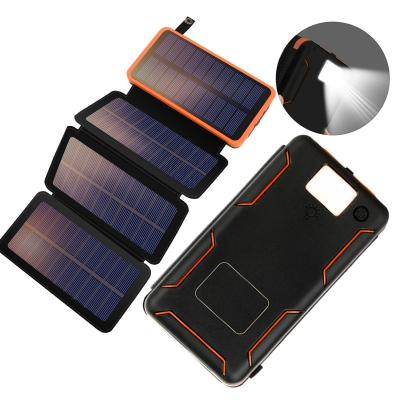 China Outdoor Portable Waterproof Solar Mobile High Capacity 25000 Mah Power Bank Solar Charger Solar Panel Charging Popular Products 2021 Power Supply for sale