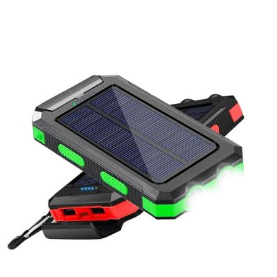 China Outdoor Portable Solar Charger Solar Power Bank 20000 Mah Solar System Power Supply Solar Panel Charging Mobile Phone Charging Equipment for sale