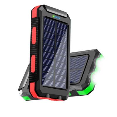 China Solar Panel Charge New Products Solar Power Supply Waterproof Custom 20000 Mah Solar Charger Solar System Power Bank Solar Powerbanks for sale