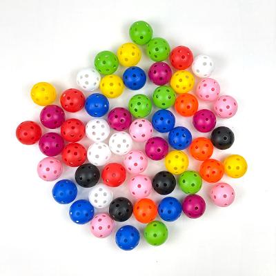 China Can Be Customized Cavity Plastic Ball Mini Airflow Balls 42mm With 26 Holes Golf Practice Ball For Training for sale