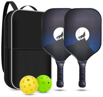 China As Customized High Quality Customized Carbon Fiber Paddle With Indoor Outdoor Pickleballs As Pickleball Paddle Set For Outdoor Sports for sale