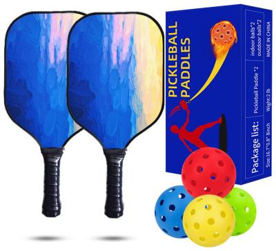 China As Customized Hot Selling Customized Logo Factory Price Carbon Side Pickleball Paddle Set Of 4 For Outdoor Sports for sale