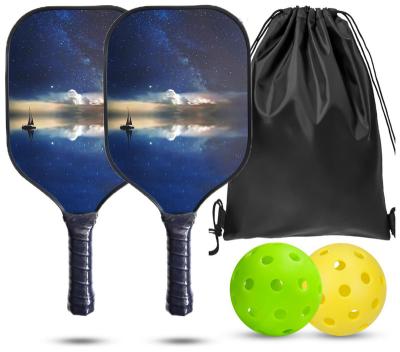 China As Top Selling Customized Customized Manufacturer Factory Professional Carbon Side Pickleball Paddle Set Of 4 For Outdoor Sports for sale