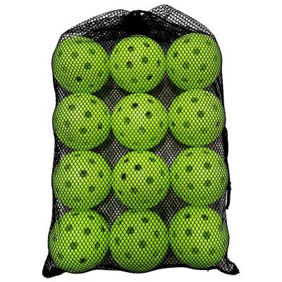 China Can be customized good quality customized and durable manufacturer 74mm 40 holes pickleballs set for outdoor sports for sale