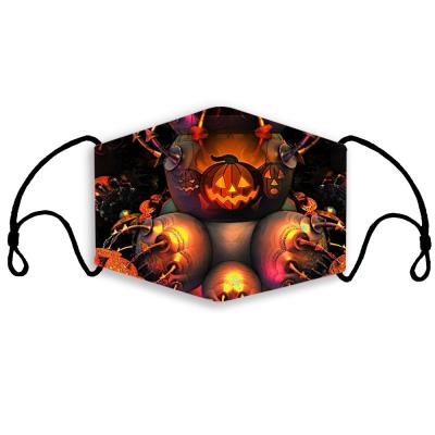 China COTTON Halloween Mask Cloth Washable Reusable Face Masks Adult Windproof Face Mask for sale