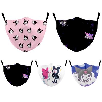 China Cute Children Kids Breathable Mouth Mask Anime Printing Washable Cloth Face Mask for sale