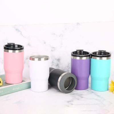 China Hot selling custom 4 in 1 stainless steel beer bottle cooler insulator 14oz cola can vacuum 2 lids yeticooler wine cooler for sale