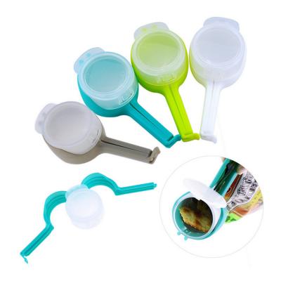 China 2021 New Creative Eco-friendly Amazon Sealing Pour Up Food Clip Snack Storage Storage Clip Fashion Food Clamp Plastic Bag Clips for sale