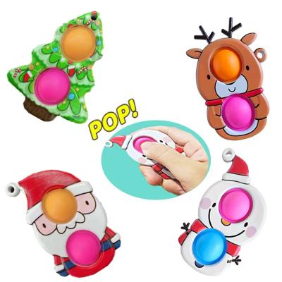 China 2021 New Squeeze Release Stress Toy Push Up Toy Silicone Rubber Push Up Jumping Head Amazon Bubble Chain for sale