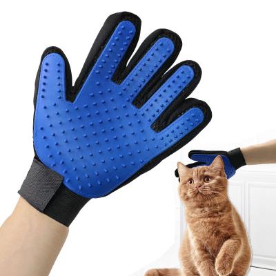 China Viable Hot Selling Deshedding Gloves Cat Pet Grooming Gloves Amazon Pet Dog Bath Massage Brush Household Multifunctional for sale