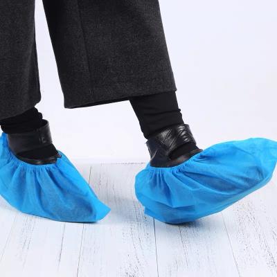 China High Quality Disposable Anti-Dust Shoe Cover Household 30 Gsm Nonwoven Anti Slip Shoe Cover for sale