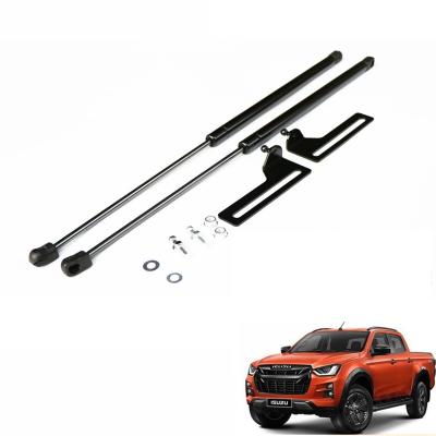 China Cylinder For 21-Current Suzuki D-MAX Hood Bonnet Gas Spring Struts Kit OE Custom NO Drilling Car Accessories Gas Lift Struts for sale