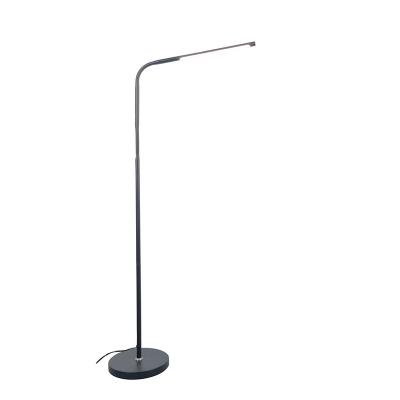 China Flexible Modern Metal Neck 800lm Floor Lamp LED Double Super Bright Standing Light Lamp for sale