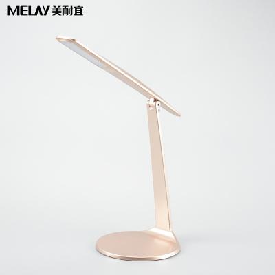 China Modern Folding Touching Gold Table Dimming Lamp With USB for sale