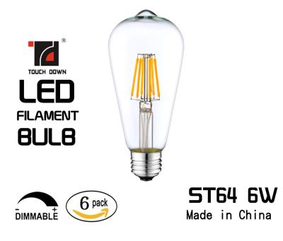 China 2700 Kelvin LED Faden-Birne 2,5 x 2,5 x 5,6 Input des Zoll-Maß-AC120V zu verkaufen