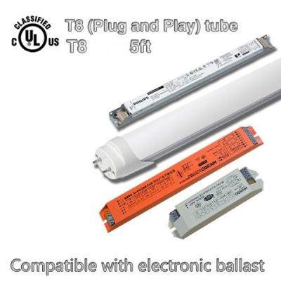 China Geführtes Rohr G13 5ft Dimmable T8, DLC/TUV bescheinigte geführte Leuchtstofflicht-Rohre zu verkaufen