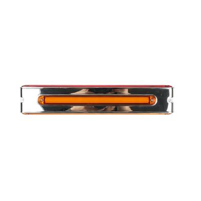 China Flat Line Signal Lights Led Beacon Lights Turn Signal Light Bar Led Stop Tail Turn Strip Light Fit For Bus Truck for sale