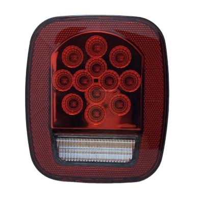 China 6 Inch Red Round Signal Lights Led Tail Light Fit Trailer Truck for sale