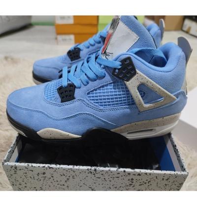 China White Gray Pure Royalty jumping sports mens 4s basketball shoes college sneakers active good quality blue light trainers women size 36-47 for sale