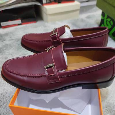 China Fashion\Comfortable Luxury Formal Men Dress Loafers Shoes\Durable\Breathable\Lighted Genuine Leathers High Quality Loafers Sneakers For Men for sale