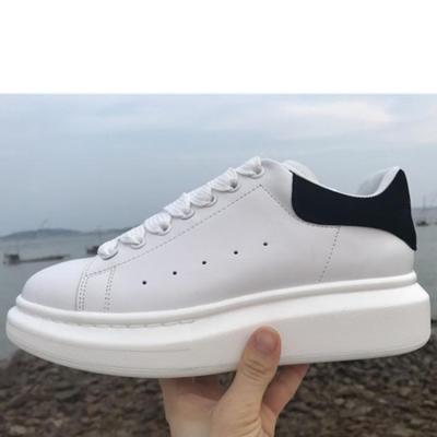 China 2021 new fashion women's luxury white leather waterproof men's platform shoes white casual shoes flat women's shoes for sale