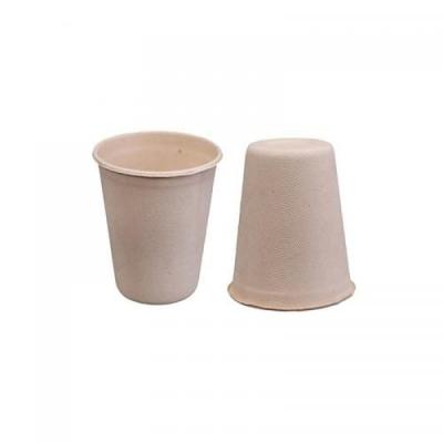 China Minimalist Unique Design 12Oz Sugar Cane Bagasse Pulp Disposable Biodegradable Drinks Cup 8oz for sale