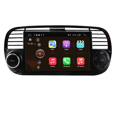 China GPS Car In Dash Unit Black For Fiat 500 Android 10 Car Radio 2+32 WIFI GPS Carplay SatNav 7