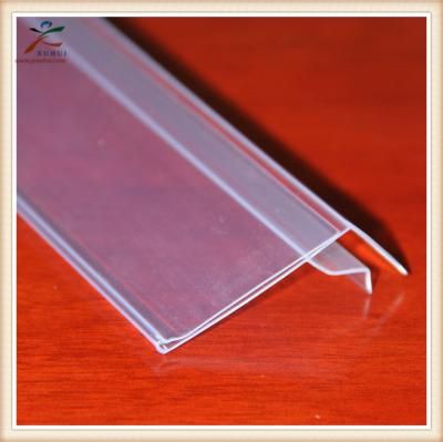 China Display Pricing Self Adhesive Shelf Glass Price Label Tag Holders For Shelves GLS39 for sale