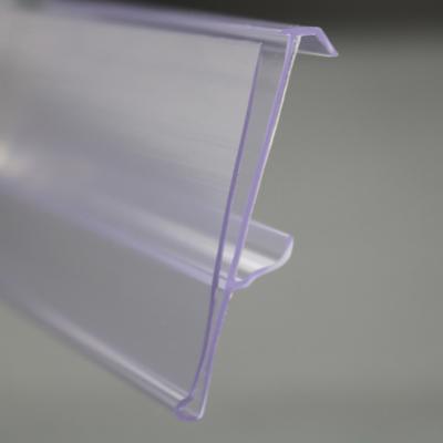 China Supermaerket Display Clear Price Rack Gondola Shelf Clip Label Plastic Label Holder for sale