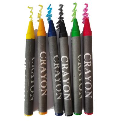 China Kids Art Crayon Maker NON-TOXIC 6 8 12 24 Pack Color Oil Pastels Bulk Set Kids Drawing Color Art Wax Crayon 6colors for sale