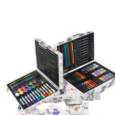 China Portable Case 002 58 64 Pieces Color Pencil And Alcohol Based Permanent For Kid Art Drawing Stationery Gift Set For Kids for sale