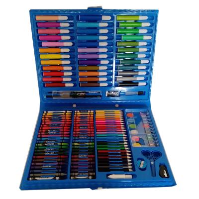 China School JF88878 150PCS 150 Piece Wooden Box Case Kid Crayon Pastel Color Pencil Drawing Art Craft Coloring Kits for sale