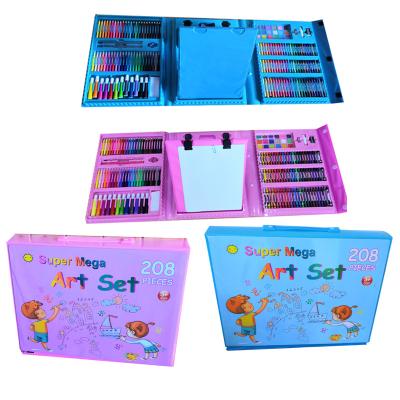 China 208pcs Kids Painting Drawing Crafts Set Super Mega 208pz Art Coloring Art Set 005 for sale