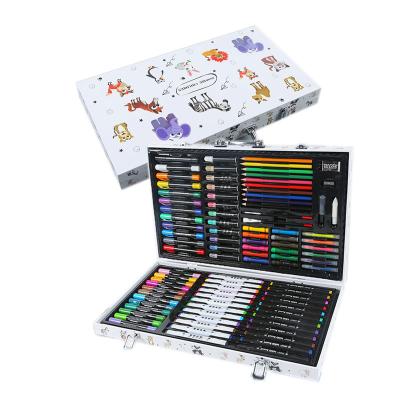 China Super Mega Stationery Kit Art Watercolor Pen Creative Study Non-Toxic Stationery Set For Boy Girls Kids Gift Stationery Set for sale