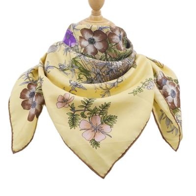 China Square New Design Custom Digital Printing 100% Silk Scarf For Lady Gift Silk Scarves for sale