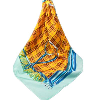 China Square OEM Fashion 100 Twill Silk Scarf Digital Custom Printed Silk Scarves Women for sale