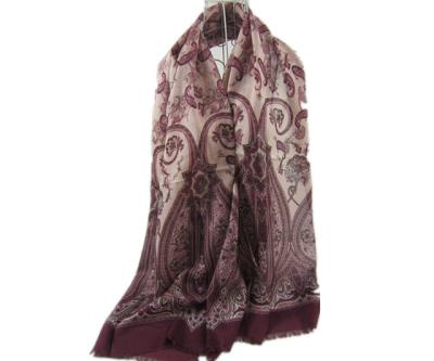 China Factory direct woolen silk scarf for ladies for sale