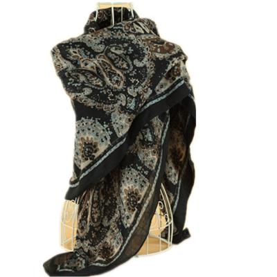 China Factory Directly Best Quality Big Size Square Scarf 100% Woolen Woolen Scarf for sale