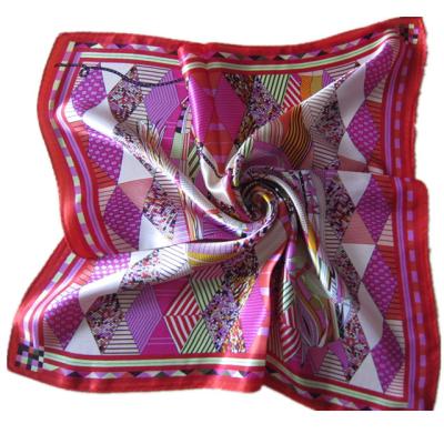 China High Quality Square Custom Printed 100% Silk Square Scarf For Women's Gift With Scarf Box for sale