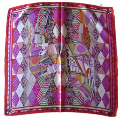 China High Quality Square Custom Printed 100% Silk Square Scarf For Women's Gift for sale