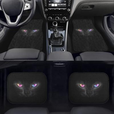 China Anti-skidding Custom Design Front And Back Auto Protector 4 Pieces Rubber Durable Non Slip Universal Fits Car Floor Mats for sale