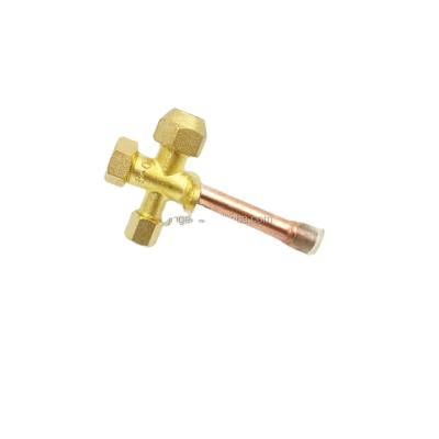 China air conditioning service brass valve / 3/8 cut valve straight for sale